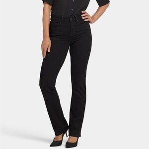 NYDJ‎ Black Marilyn Straight Lift X Technology Denim Jeans